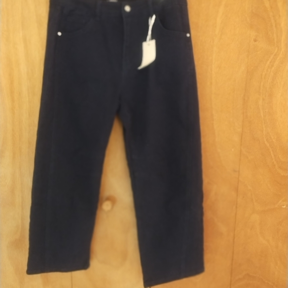 Flamingals Cotton Navy Blue Barrel Denim Jeans XL - Picture 3 of 6
